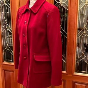 PENDLETON VINTAGE BERRY RED JACKET FINE 100% VIRGIN WOOL MADE IN USA SIZE 6-8